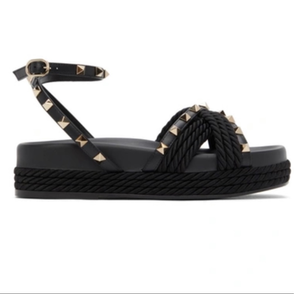Valentino Rockstud Rope Sandals 40MM. Authenticity cards, box and dust bag incl.